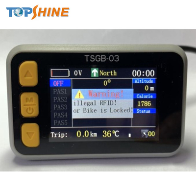 Mini wasserdichtes buntes Ebike GPS-Tracking-Gerät LCD-Display mit Temperaturerkennung