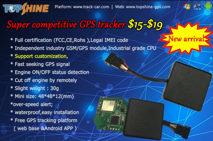 Fernspurhaltungsabgeschnittene Maschine GPS motorräder GPSs Verfolger, das Gerät mit freiem Android-App aufspürt